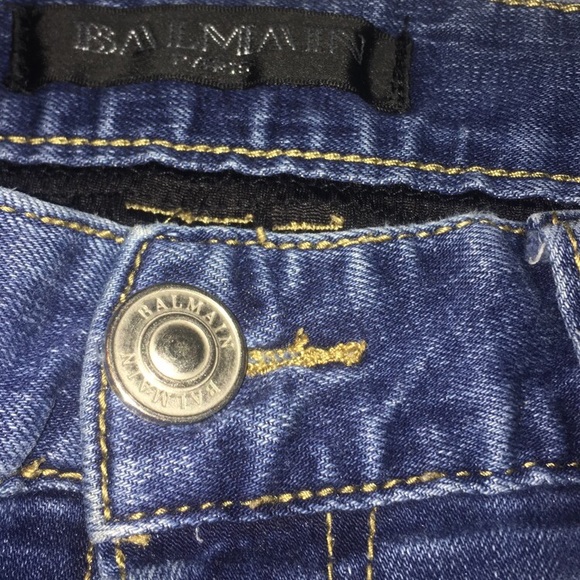 Balmain Denim Biker Jeans - Picture 5 of 5
